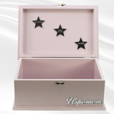 Kutija Uspomena, Kruna BlaMar - 2 - Personalizirana kutija uspomena s motivom krune, izrađena od MDF-a i obojena akrilnim bojam Kutija Uspomena, Kruna BlaMar - 2 - Personalizirana kutija uspomena s motivom krune, izrađena od MDF-a i obojena akrilnim bojam