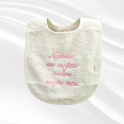 Frotirski podbradak, s mogućnosti personalizacije Jollein - 1 - Frotirski podbradak dimenzija 26x38 cm izrađen od 90% frotir pa