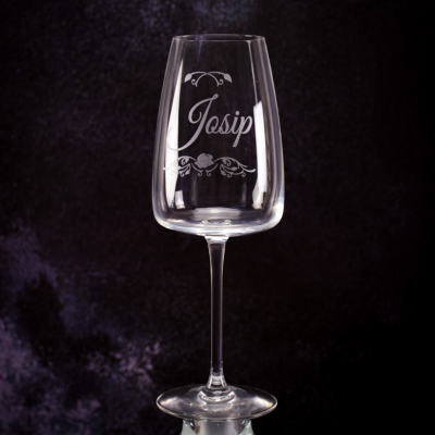 Personalizirana čaša za Vino - 1 - Elegantna čaša za vino marke Leonardo s personalizacijom graviranjem. Zapremnina od 460 m