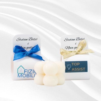 Bubbles svijeće od soje BlaMar - 1 - Bubbles svijeće od soje su jedinstven i personaliziran poklon koji će oduševiti vaše poslo