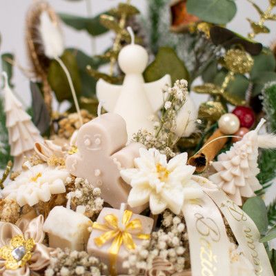 Anđeoski Advent BlaMar - 2 - Raskošni adventski aranžman Anđeoski Advent donosi toplinu i čaroliju blagdana u bež kutiji s deko Anđeoski Advent BlaMar - 2 - Raskošni adventski aranžman Anđeoski Advent donosi toplinu i čaroliju blagdana u bež kutiji s deko