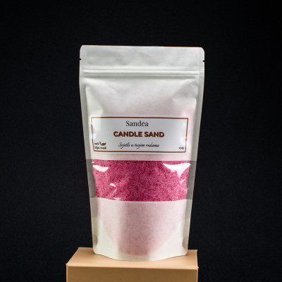 Candle Sand – Pijesak za svijeće, ciklama boje, bez mirisa Sandéa - 1 - Candle Sand – inovativni pijesak za svijeće od 100 % bi
