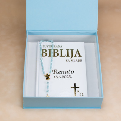 Poklon box, Sveta potvrda BlaMar - 6 - Poklon Box za Svetu Potvrdu elegantan je i duhovno nadahnut dar, idealan za sve koji žel Poklon box, Sveta potvrda BlaMar - 6 - Poklon Box za Svetu Potvrdu elegantan je i duhovno nadahnut dar, idealan za sve koji žel
