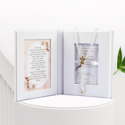 Gospina Krunica s imenom - Staklene perle BlaMar - 1 - Naša Gospina Krunica s imenom ručno je izrađena s pažnjom i ljubavlju. 