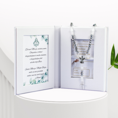Gospina Krunica s imenom - Češki kristal BlaMar - 1 - Očaravajuća Gospina krunica izrađena od perli češkog kristala, personaliz Gospina Krunica s imenom - Češki kristal BlaMar - 1 - Očaravajuća Gospina krunica izrađena od perli češkog kristala, personaliz