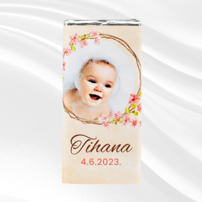 Personalizirana čokolada, razni motivi BlaMar - 1 - Oduševite goste na krštenju personaliziranom čokoladom s prigodnim motivom.
