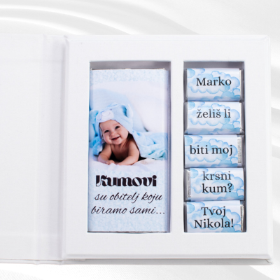 Čokolade kumstvo - s fotografijom BlaMar - 1 - Pitajte "Hoćeš li biti moj kum/kuma?" na poseban način s našim čokoladama kumstv