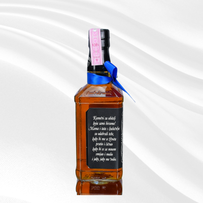 Personalizirani Jack Daniel's za Kumstvo - 1 - Personalizirani Jack Daniel's s pitanjem za kumstvo - autentičan poklon koji će Personalizirani Jack Daniel's za Kumstvo - 1 - Personalizirani Jack Daniel's s pitanjem za kumstvo - autentičan poklon koji će
