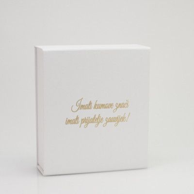 Poklon Box "Hvala Kumovi!" BlaMar - 4 - Elegantna bijela poklon kutija "Hvala kumovi!" s personaliziranim okvirom i svijećom. O Poklon Box "Hvala Kumovi!" BlaMar - 4 - Elegantna bijela poklon kutija "Hvala kumovi!" s personaliziranim okvirom i svijećom. O