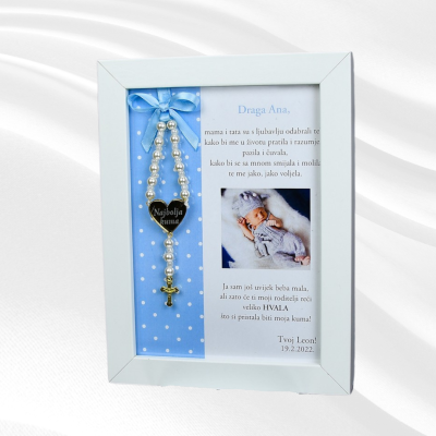 Poklon Box "Hvala Kumovi!" BlaMar - 7 - Elegantna bijela poklon kutija "Hvala kumovi!" s personaliziranim okvirom i svijećom. O Poklon Box "Hvala Kumovi!" BlaMar - 7 - Elegantna bijela poklon kutija "Hvala kumovi!" s personaliziranim okvirom i svijećom. O