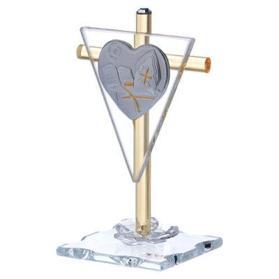 Križ od Murano Stakla - 3 - Unikatni križ izrađen od Murano stakla, dimenzija 10x6 cm. Ručno izrađen križ donosi eleganciju i  Križ od Murano Stakla - 3 - Unikatni križ izrađen od Murano stakla, dimenzija 10x6 cm. Ručno izrađen križ donosi eleganciju i