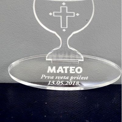 Plaketa Kalež s personalizacijom BlaMar - 2 - Plaketa Kalež od pleksiglasa, dimenzija 45x95 mm s postoljem 36x103 mm, idealna  Plaketa Kalež s personalizacijom BlaMar - 2 - Plaketa Kalež od pleksiglasa, dimenzija 45x95 mm s postoljem 36x103 mm, idealna