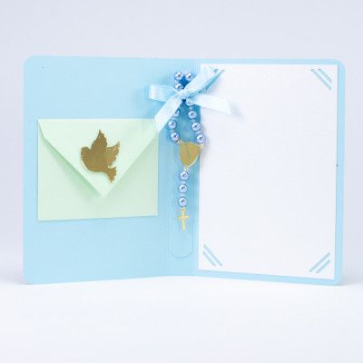 Čestitka s krunicom- DJ01 BlaMar - 4 - Ručno izrađena čestitka s krunom, savršen poklon za Prvu Pričest ili Svetu Potvrdu. S  Čestitka s krunicom- DJ01 BlaMar - 4 - Ručno izrađena čestitka s krunom, savršen poklon za Prvu Pričest ili Svetu Potvrdu. S