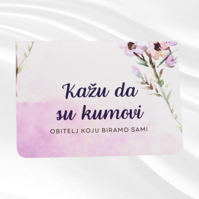 Pozivnica kumstvo - Krizma Flower BlaMar - 1 - Elegantna pozivnica za kumstvo povodom krizme s motivom cvijeta. Personalizirajt Pozivnica kumstvo - Krizma Flower BlaMar - 1 - Elegantna pozivnica za kumstvo povodom krizme s motivom cvijeta. Personalizirajt