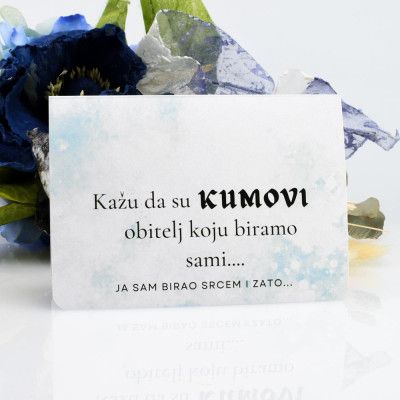 Budi moj kum, Krizma BlaMar - 4 - Pozivnica "Budi Moj Kum" za krizmu s elegantnim muškim dizajnom. Savršena za posebne trenutke Budi moj kum, Krizma BlaMar - 4 - Pozivnica "Budi Moj Kum" za krizmu s elegantnim muškim dizajnom. Savršena za posebne trenutke