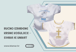 Ručno izrađene krsne košuljice – svaka je unikat Ručno izrađene krsne košuljice – svaka je unikat